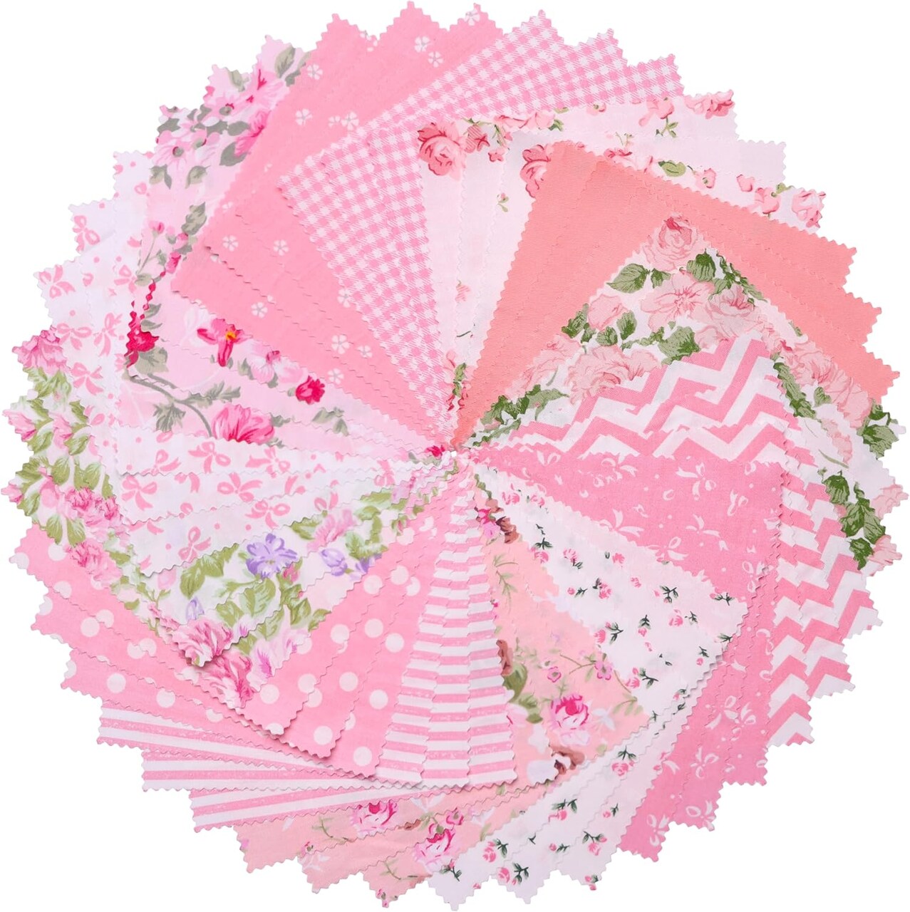 42Pcs 10" Layer Cakes, Pre-Cut 10x10 Fabric Quilt Squares Bundles